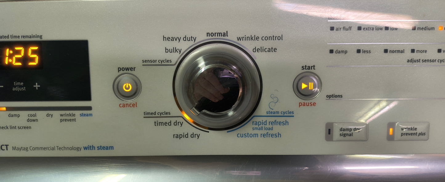 MAYTAG BRAVOS MCT WHITE ELITE TOPLOAD WASHER & ELECTRIC DRYER SET