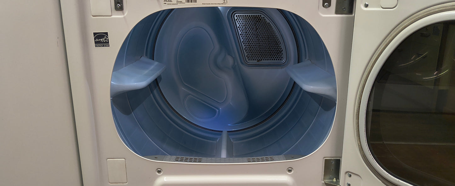 MAYTAG WHITE ELITE TOPLOAD WASHER & ELECTRIC BRAVOS XL DRYER SET