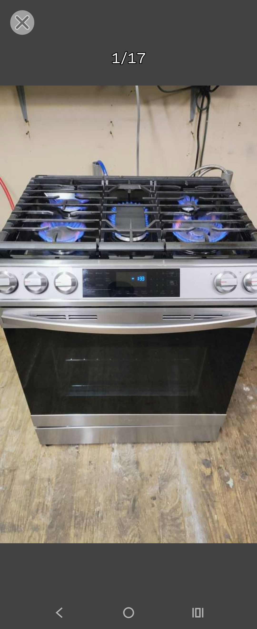 SAMSUNG ELITE SLIDE-IN/DROP-IN 5 BURNER CONVECTION AIR FRY GAS RANGE