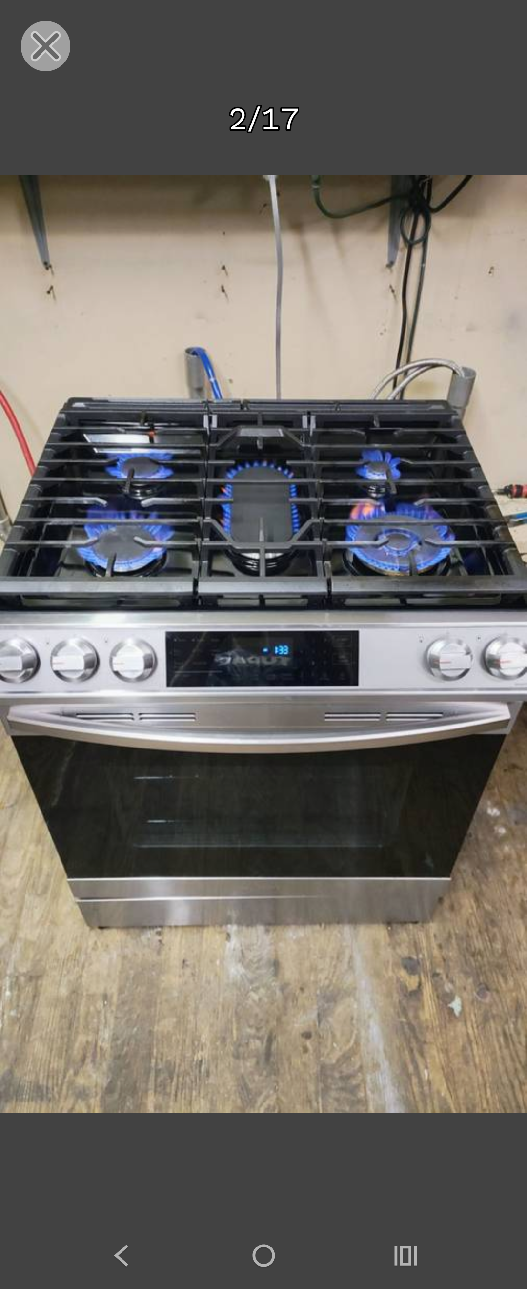 SAMSUNG ELITE SLIDE-IN/DROP-IN 5 BURNER CONVECTION AIR FRY GAS RANGE