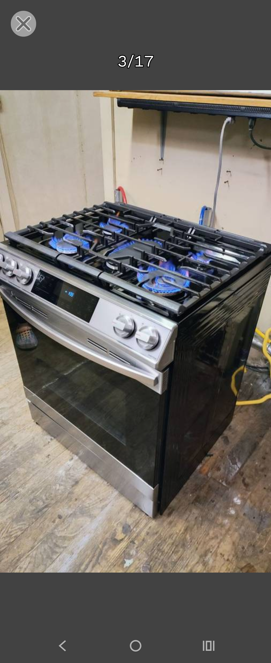 SAMSUNG ELITE SLIDE-IN/DROP-IN 5 BURNER CONVECTION AIR FRY GAS RANGE
