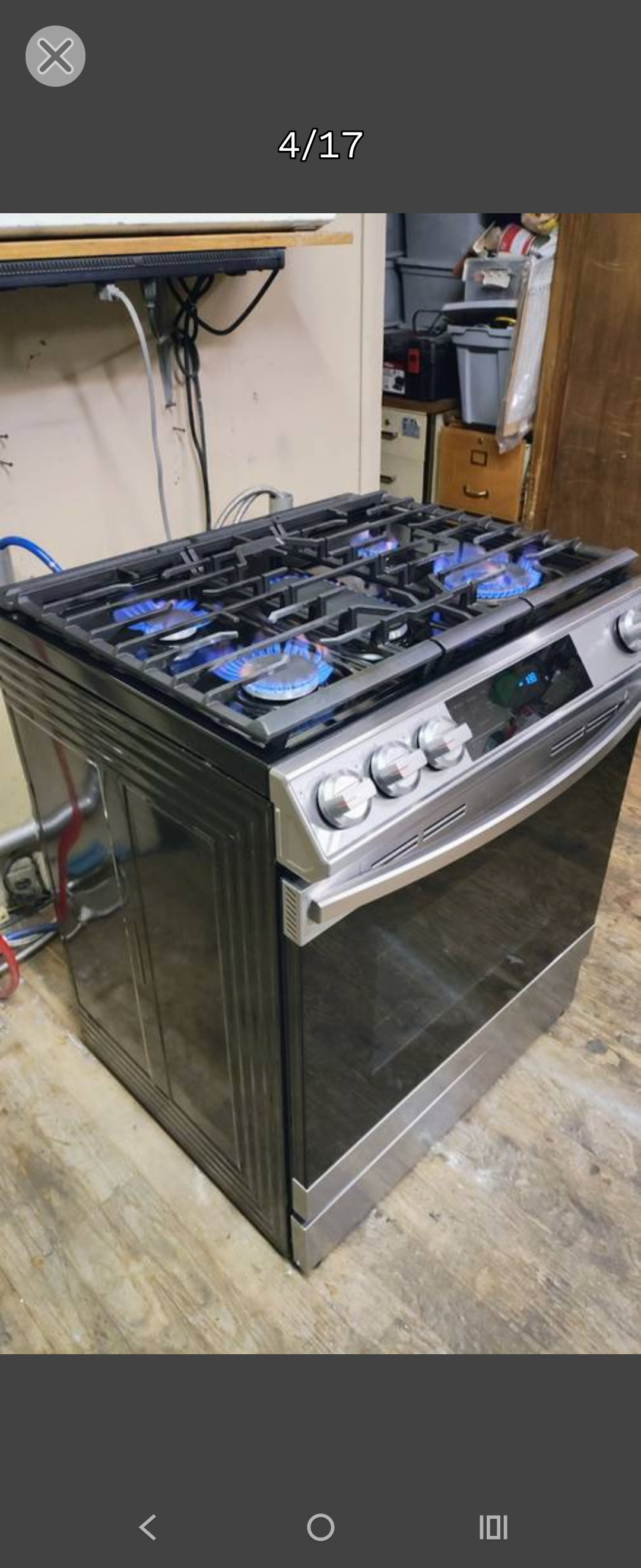 SAMSUNG ELITE SLIDE-IN/DROP-IN 5 BURNER CONVECTION AIR FRY GAS RANGE