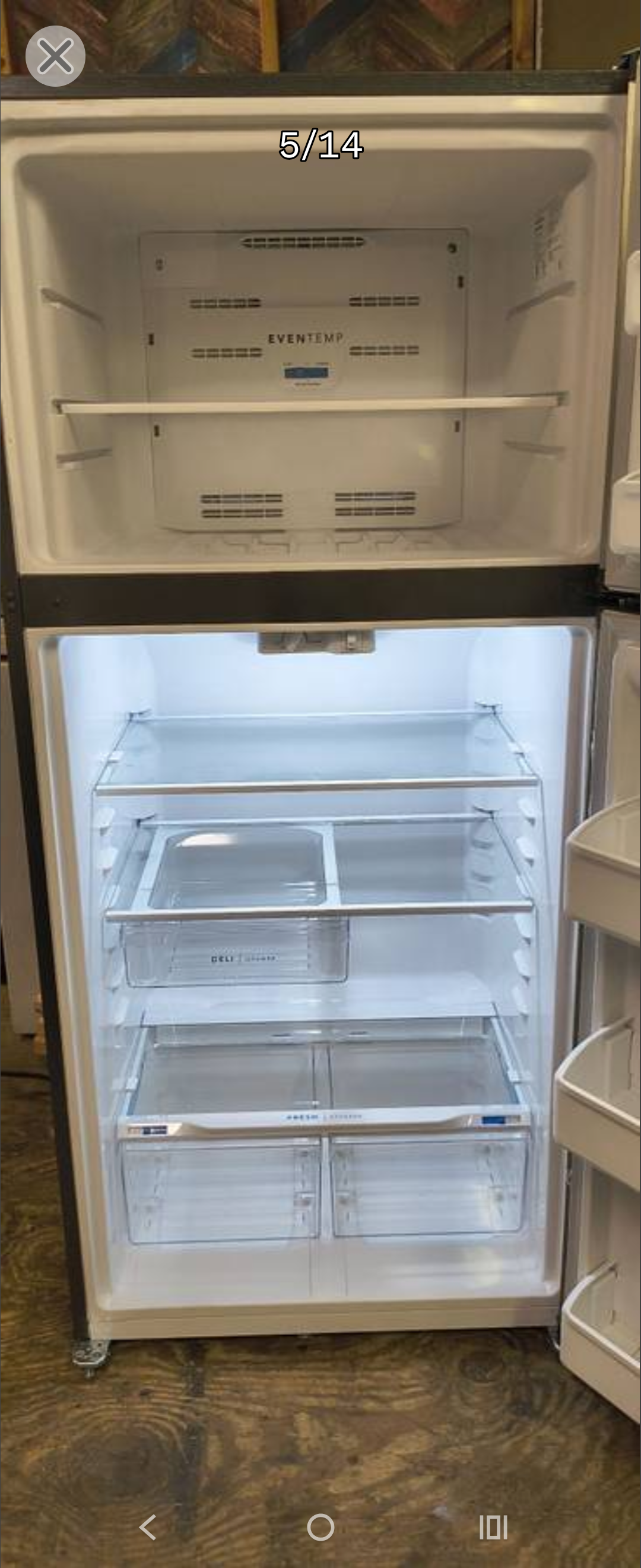 Frigidaire 19 Cu Ft Stainless Refrigerator/ Freezer - NEWER