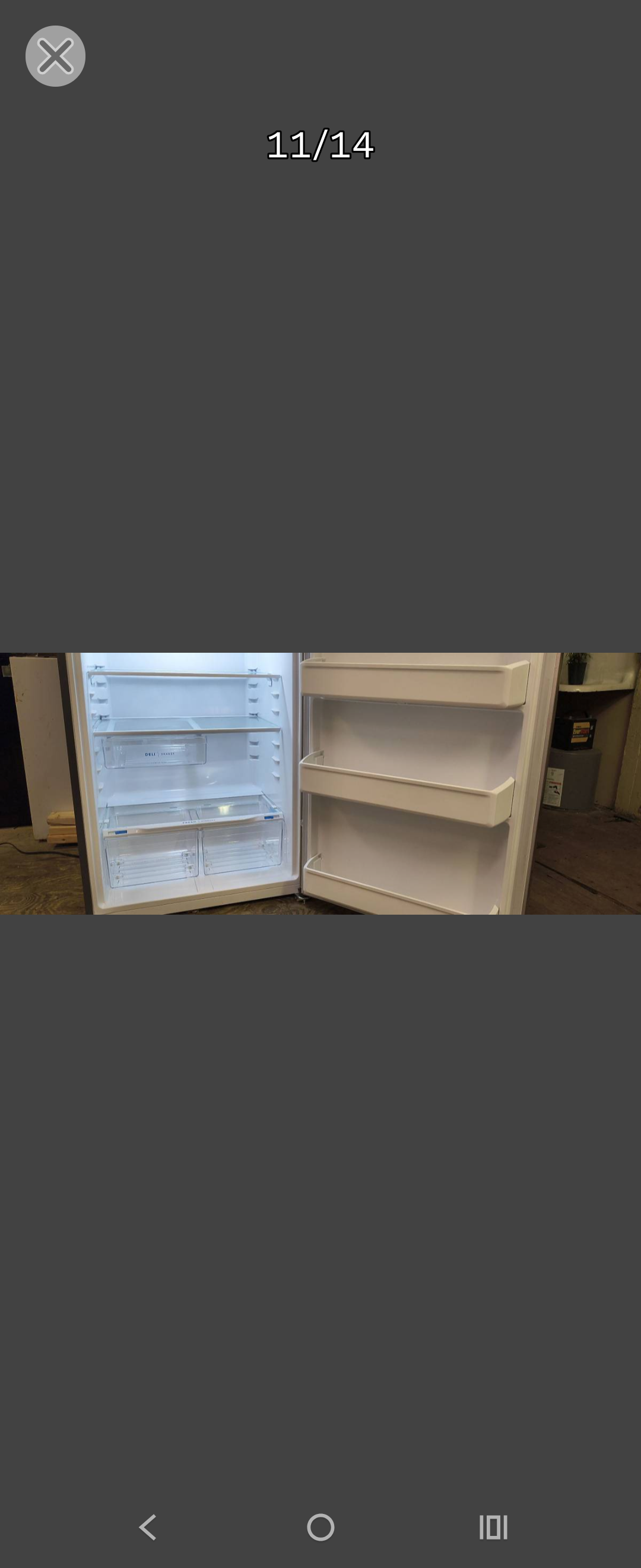Frigidaire 19 Cu Ft Stainless Refrigerator/ Freezer - NEWER