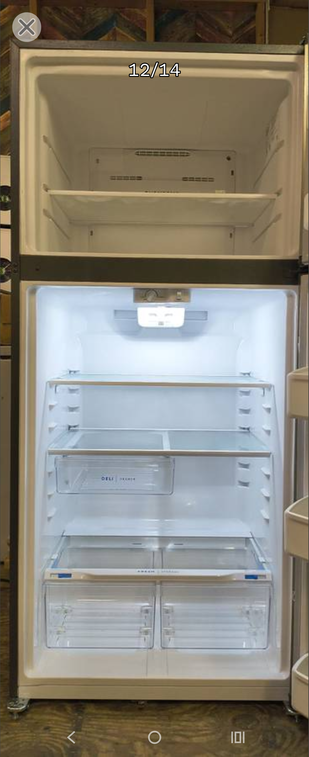 Frigidaire 19 Cu Ft Stainless Refrigerator/ Freezer - NEWER