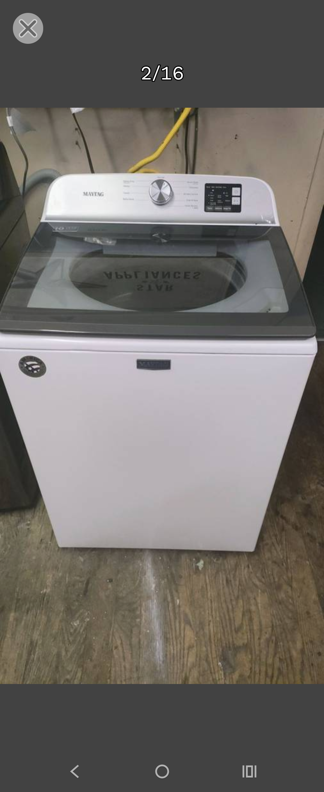 MAYTAG WHITE TOPLOAD WASHER
