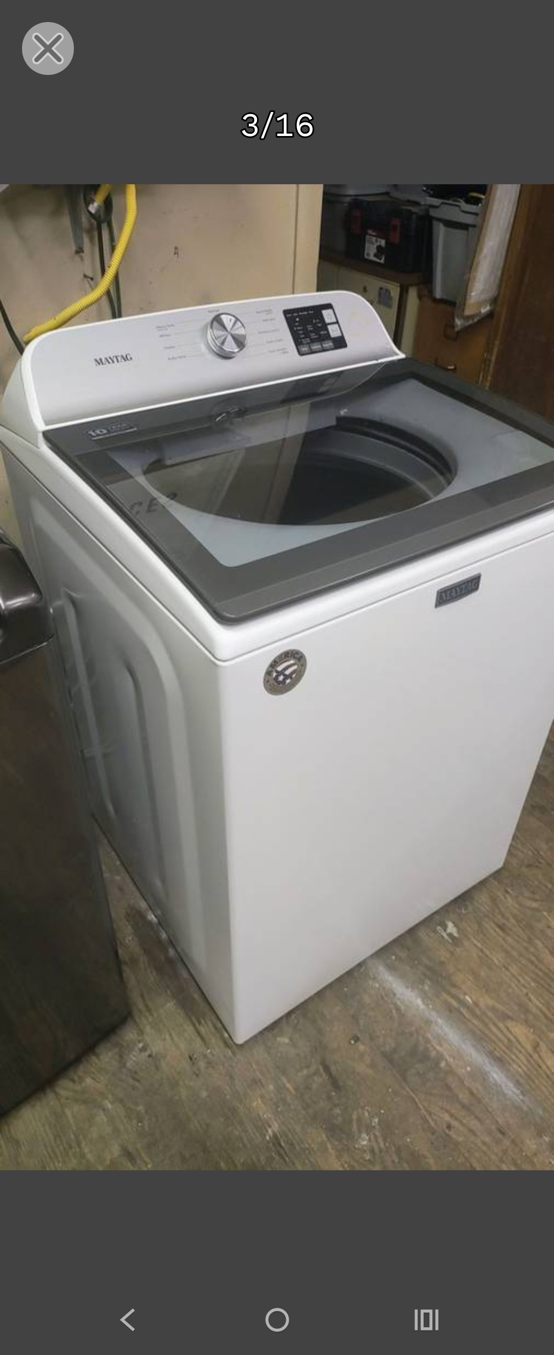 MAYTAG WHITE TOPLOAD WASHER