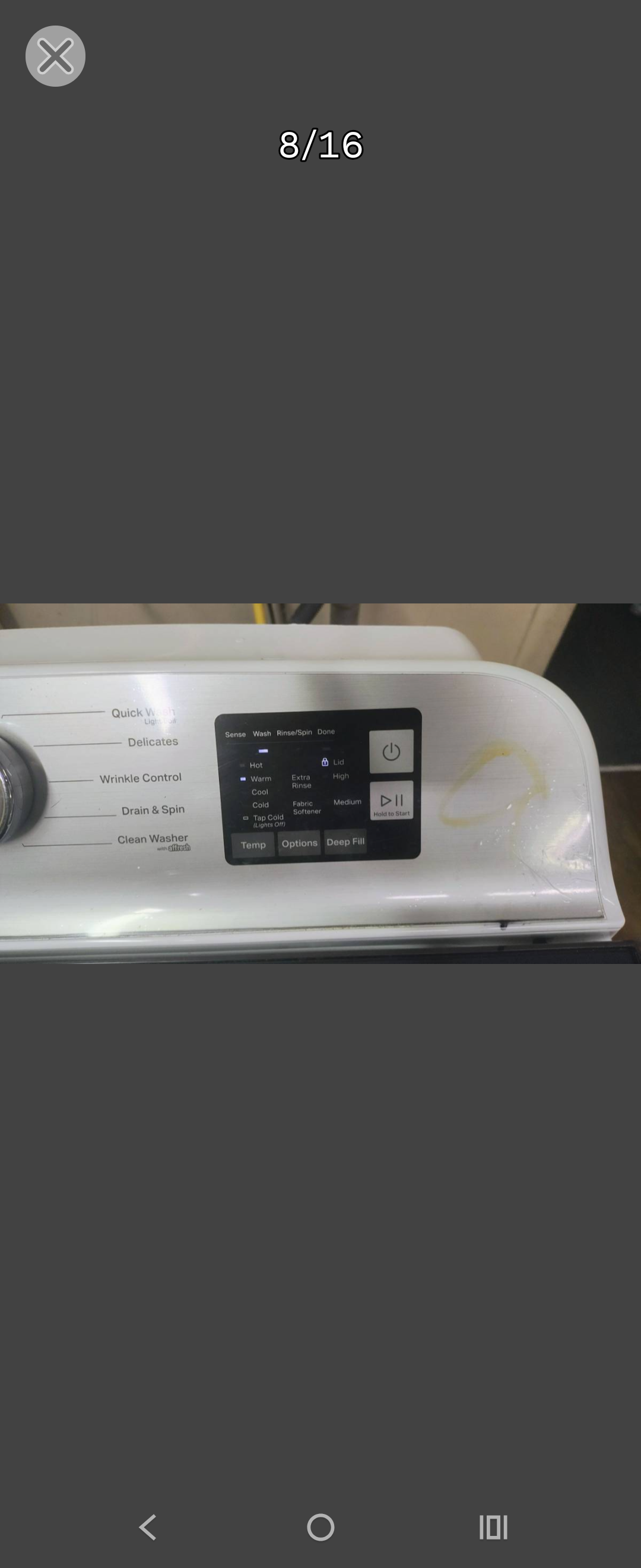 MAYTAG WHITE TOPLOAD WASHER