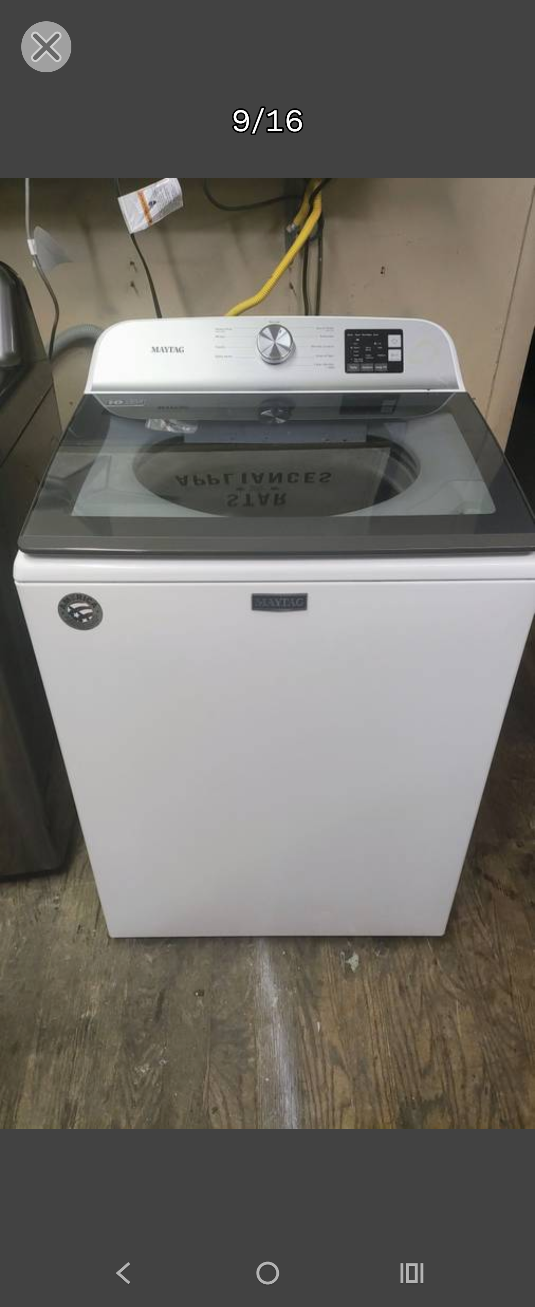 MAYTAG WHITE TOPLOAD WASHER