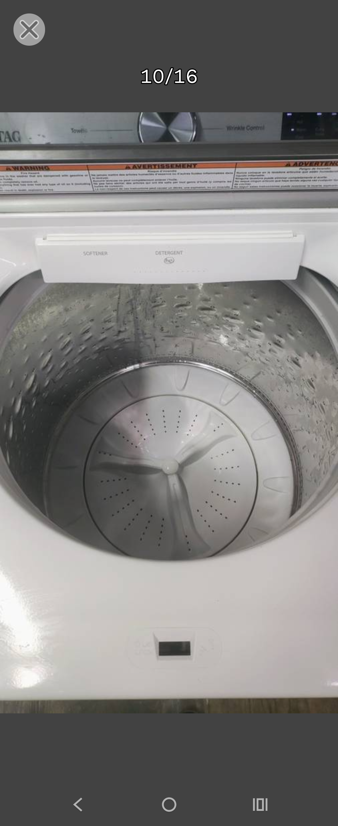 MAYTAG WHITE TOPLOAD WASHER