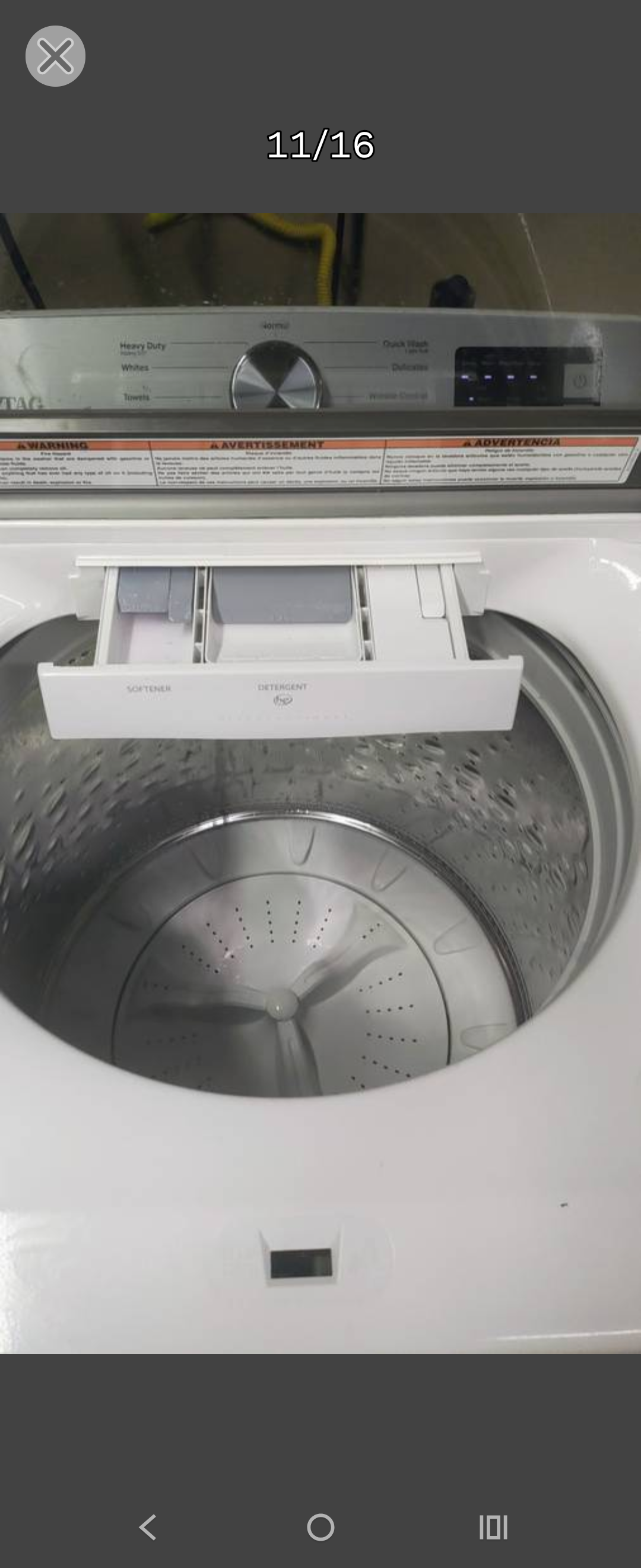 MAYTAG WHITE TOPLOAD WASHER