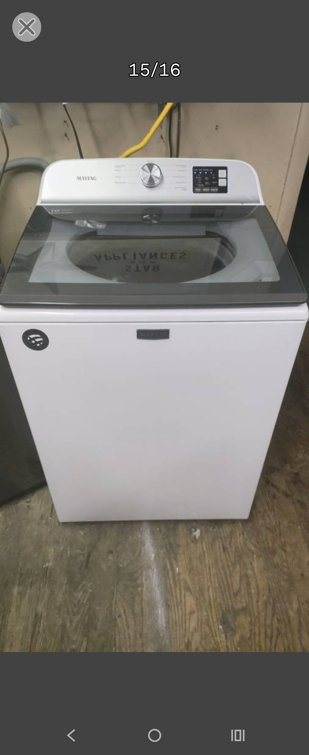 MAYTAG WHITE TOPLOAD WASHER