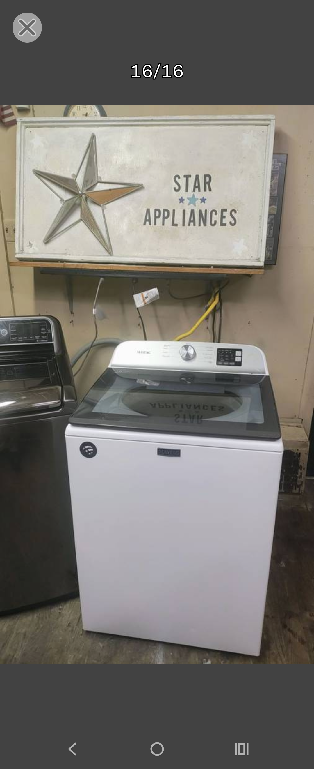 MAYTAG WHITE TOPLOAD WASHER