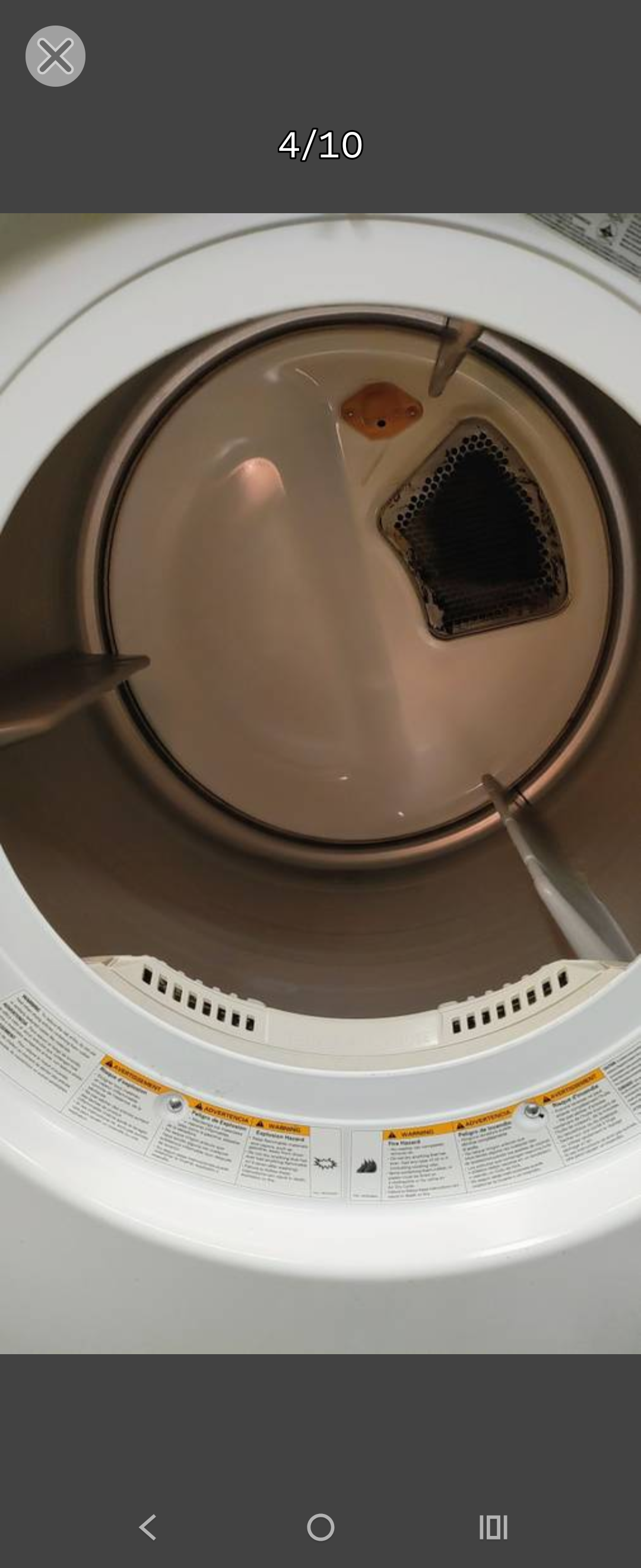 LG Elite White Electric Dryer-DownLoadable Cycle