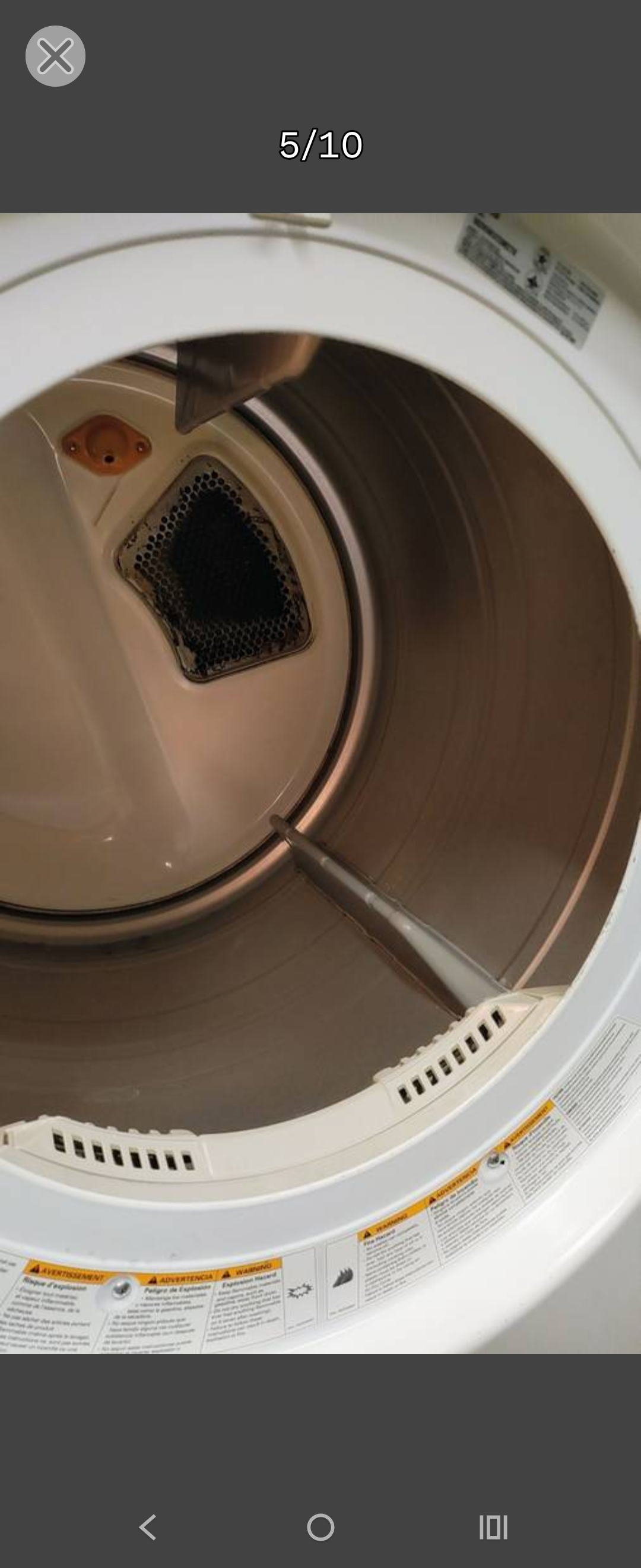 LG Elite White Electric Dryer-DownLoadable Cycle